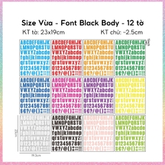 [HOTIS] Sticker chữ cái Tiếng Anh alphabet dán trang trí sổ tay, thiệp chúc