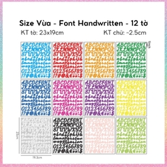 [HOTIS] Sticker chữ cái Tiếng Anh alphabet dán trang trí sổ tay, thiệp chúc