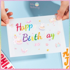 [HOTIS] Sticker chữ cái Tiếng Anh alphabet dán trang trí sổ tay, thiệp chúc