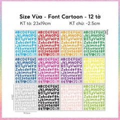 [HOTIS] Sticker chữ cái Tiếng Anh alphabet dán trang trí sổ tay, thiệp chúc