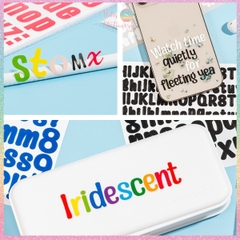 [HOTIS] Sticker chữ cái Tiếng Anh alphabet dán trang trí sổ tay, thiệp chúc