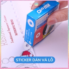 [HOTIS] Hộp 250 miếng Sticker dán lỗ KW-triO QT-01 nhãn tròn dán lỗ sticker vá lỗ cho giấy sổ còng planner