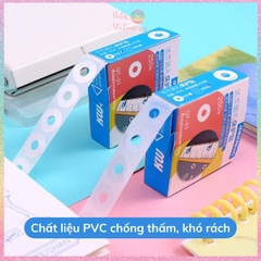 [HOTIS] Hộp 250 miếng Sticker dán lỗ KW-triO QT-01 nhãn tròn dán lỗ sticker vá lỗ cho giấy sổ còng planner