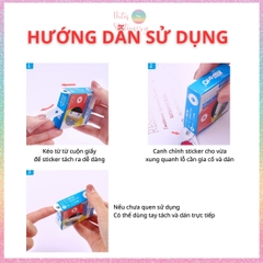 [HOTIS] Hộp 250 miếng Sticker dán lỗ KW-triO QT-01 nhãn tròn dán lỗ sticker vá lỗ cho giấy sổ còng planner