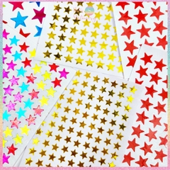 [HOTIS] Set 20 tờ Sticker ngôi sao nhiều màu sắc sticker khen thưởng học sinh tiểu học