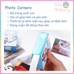 [HOTIS] Sticker dán góc ảnh Photo Corners KW-triO JT-01 miếng dán bảo vệ góc ảnh - Hộp 250 miếng