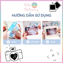 [HOTIS] Sticker dán góc ảnh Photo Corners KW-triO JT-01 miếng dán bảo vệ góc ảnh - Hộp 250 miếng