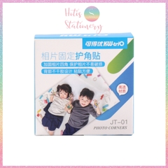 [HOTIS] Sticker dán góc ảnh Photo Corners KW-triO JT-01 miếng dán bảo vệ góc ảnh - Hộp 250 miếng