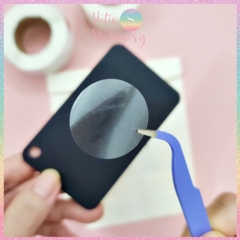 [HOTIS] Cuộn 500 tem dán trong suốt, trắng sữa, sticker hình tròn dán niêm phong, trang trí hộp quà