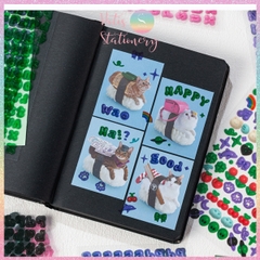 [HOTIS] Sticker chữ số màu trong suốt font cute phong cách Hàn Quốc