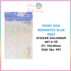 [HOTIS] Set 6 tờ sticker hologram trong suốt Flash Film Magic trang trí card, dán điện thoại