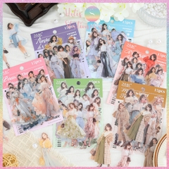 [HOTIS] Sticker cô gái fashion PET trong suốt dán trang trí sổ tay làm bullet journal