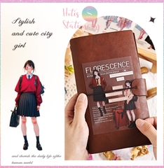 [HOTIS] Sticker cô gái fashion PET trong suốt dán trang trí sổ tay làm bullet journal