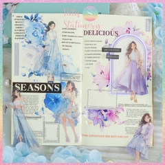 [HOTIS] Sticker cô gái fashion PET trong suốt dán trang trí sổ tay làm bullet journal