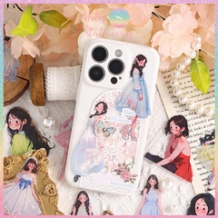 [HOTIS] Sticker cô gái fashion PET trong suốt dán trang trí sổ tay làm bullet journal