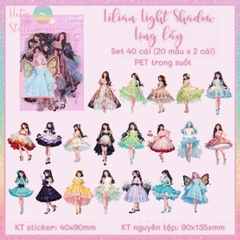 [HOTIS] Sticker cô gái fashion PET trong suốt dán trang trí sổ tay làm bullet journal