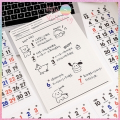 [HOTIS] Set 12 tờ Sticker Daily Notes nhãn dán 365 Ngày trang trí planner, bullet journal