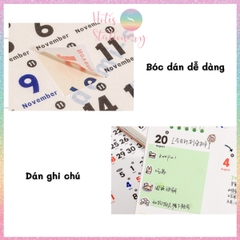 [HOTIS] Set 12 tờ Sticker Daily Notes nhãn dán 365 Ngày trang trí planner, bullet journal