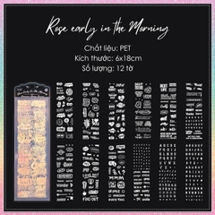 [HOTIS] Set 12 tờ sticker hologram trong suốt Streamer Shatter Dreams trang trí sổ, card idol, dán điện thoại