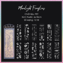 [HOTIS] Set 12 tờ sticker hologram trong suốt Streamer Shatter Dreams trang trí sổ, card idol, dán điện thoại