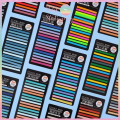 [HOTIS] Nhãn dán đánh dấu trang Sticky Strips nhãn dán highlight ghi chú, phân trang nhiều màu trong suốt