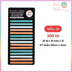 [HOTIS] Nhãn dán đánh dấu trang Sticky Strips nhãn dán highlight ghi chú, phân trang nhiều màu trong suốt