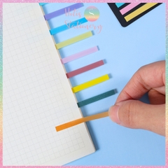 [HOTIS] Nhãn dán đánh dấu trang Sticky Strips nhãn dán highlight ghi chú, phân trang nhiều màu trong suốt