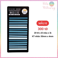 [HOTIS] Nhãn dán đánh dấu trang Sticky Strips nhãn dán highlight ghi chú, phân trang nhiều màu trong suốt