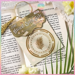 [HOTIS] Set 12 Sticker viền khung Classical Flower Language nhãn dán trang trí sổ bullet journal