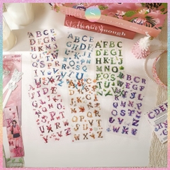 [HOTIS] Sticker 26 Chữ cái cách điệu hoa lá Fairy Tale Alphabets trang trí sổ bullet journal