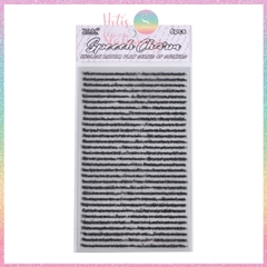 [HOTIS] Set 6 tờ Sticker English Rhythm nền trong suốt, chữ đen trang trí sổ, bullet journal, thiệp, postcard DIY