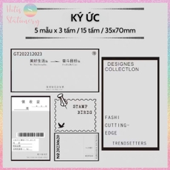 [HOTIS] Set 15 tấm sticker khung ảnh Frame The Future dán trang trí sổ, poster, tranh ảnh, decor photobook