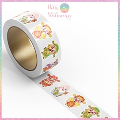 [HOTIS] Cuộn 300-500 Tem Dán Tết - Sticker Trang Trí May Mắn Đầu Năm