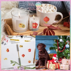 [HOTIS] Cuộn 500 Tem Dán Tết - Sticker Trang Trí May Mắn Đầu Năm