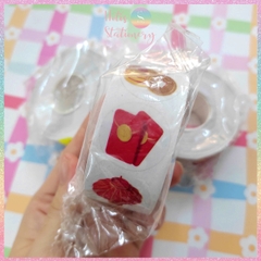 [HOTIS] Cuộn 500 Tem Dán Tết - Sticker Trang Trí May Mắn Đầu Năm