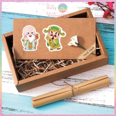 [HOTIS] Cuộn 300-500 Tem Dán Tết - Sticker Trang Trí May Mắn Đầu Năm