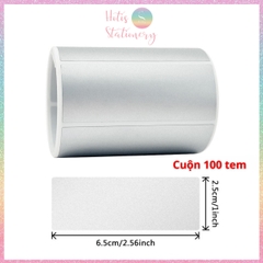 [HOTIS] Tem Dán Cào Tròn 2.5cm Màu Vàng, Bạc - 300 Tem/Cuộn, Che Mã Số, Bảo Mật Thông Tin, Dễ Dán, Dễ Cào