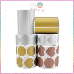 [HOTIS] Tem Dán Cào Tròn 2.5cm Màu Vàng, Bạc - 300 Tem/Cuộn, Che Mã Số, Bảo Mật Thông Tin, Dễ Dán, Dễ Cào