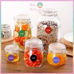 [HOTIS] Cuộn 500 Tem Tròn Nhiều Màu Sticker Dán Đa Năng