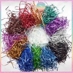 [HOTIS] 3mm - Giấy rơm kim tuyến giấy rơm nhũ sợi 3mm óng ánh lót hộp quà tặng sang trọng cao cấp