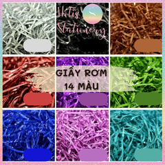 [HOTIS] 3mm - Giấy rơm kim tuyến giấy rơm nhũ sợi 3mm óng ánh lót hộp quà tặng sang trọng cao cấp