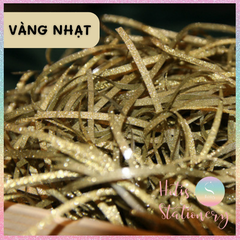 [HOTIS] 15 MÀU - 1KG Giấy rơm kim tuyến giấy rơm nhũ óng ánh lót hộp quà tặng sang trọng cao cấp