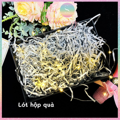 [HOTIS] 3mm - Giấy rơm kim tuyến giấy rơm nhũ sợi 3mm óng ánh lót hộp quà tặng sang trọng cao cấp