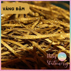 [HOTIS] 3mm - Giấy rơm kim tuyến giấy rơm nhũ sợi 3mm óng ánh lót hộp quà tặng sang trọng cao cấp