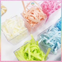 [HOTIS] 1Kg Giấy rơm pastel sợi 3mm giấy vụn lót hộp quà giấy rơm màu pastel ngọt ngào