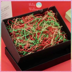 [HOTIS] 1kg Giấy rơm nhún pastel sợi 3mm giấy vụn lót hộp quà giấy rơm màu pastel ngọt ngào