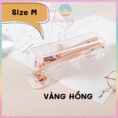 [HOTIS] Bấm kim trong suốt 4 màu hottrend sang trọng dùng decor bàn học, bàn làm việc