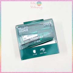 [HOTIS] Set bấm kim và kim bấm Mini Stapler Set bấm giấy siêu đáng yêu và tiện lợi