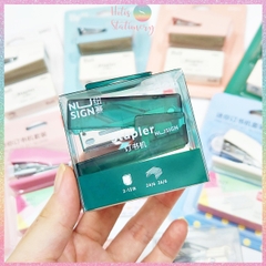 [HOTIS] Set bấm kim và kim bấm Mini Stapler Set bấm giấy siêu đáng yêu và tiện lợi