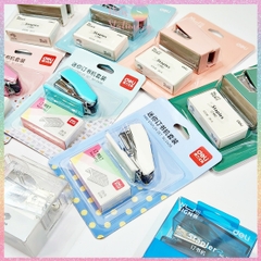 [HOTIS] Set bấm kim và kim bấm Mini Stapler Set bấm giấy siêu đáng yêu và tiện lợi